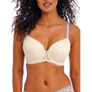 Freya Womens Offbeat Moulded Demi T-Shirt Bra - White Polyamide - Size 36dd Freya Womens Offbeat Moulded Demi T-Shirt Bra - White Polyamide - Size 36dd