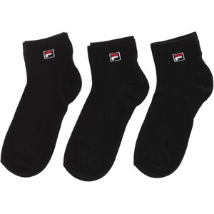 Fila Pack-3 Unisex Ankle Socks F9303 - Black Cotton - Size Uk 5.5-8 Fila Pack-3 Unisex Ankle Socks F9303 - Black Cotton - Size Uk 5.5-8