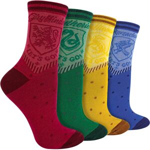Harry Potter Womens 4 Pairs Socks - Assorted - Multicolour Cotton - Size Uk 6-11 Harry Potter Womens 4 Pairs Socks - Assorted - Multicolour Cotton - Size Uk 6-11