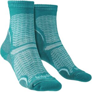 Bridgedale Womens Merino Wool Hiking Socks - Ultralight Performance - Green Bridgedale Womens Merino Wool Hiking Socks - Ultralight Performance - Green