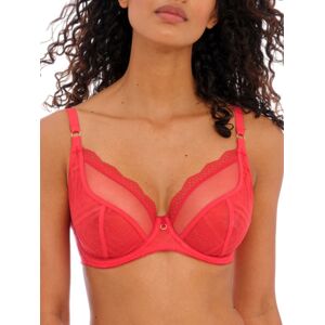 Freya Womens Fatale Plunge Bra - Red Polyamide - Size 30g Freya Womens Fatale Plunge Bra - Red Polyamide - Size 30g