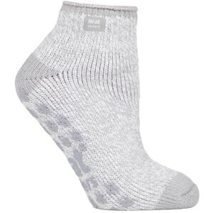 Heat Holders Womens Ladies 2.3 Tog Thermal Low Cut Ankle Slipper Socks In 4 Colours - Grey Nylon - Size 4-6.5 Heat Holders Womens Ladies 2.3 Tog Thermal Low Cut Ankle Slipper Socks In 4 Colours - Grey Nylon - Size 4-6.5