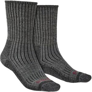 Bridgedale - Mens Hiking Midweight Merino Wool Socks - Charcoal - Grey - Size Uk 12-15 Bridgedale - Mens Hiking Midweight Merino Wool Socks - Charcoal - Grey - Size Uk 12-15