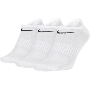Nike Sx7678 Unisex Everyday Lightweight Training No Show Socks White 3 Pair Cotton - Size X-Large Nike Sx7678 Unisex Everyday Lightweight Training No Show Socks White 3 Pair Cotton - Size X-Large
