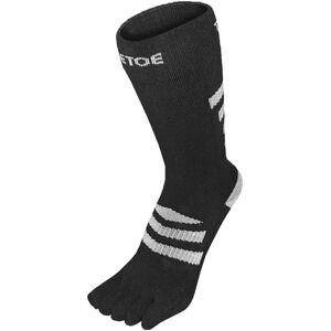 Toetoe - Mens & Ladies Outdoor 3d Terry Walker Cushioned Wool Toe Socks - Black & Grey - Size Uk 6-8 Toetoe - Mens & Ladies Outdoor 3d Terry Walker Cushioned Wool Toe Socks - Black & Grey - Size Uk 6-8