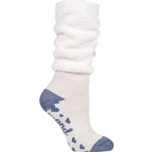 Heat Holders Womens - Ladies Soft Fluffy Slouch Top Non Slip Slipper Thermal Bed Socks With Grippers - Mauve (Slouch) - Pink - Size Uk 4-8 Heat Holders Womens - Ladies Soft Fluffy Slouch Top Non Slip Slipper Thermal Bed Socks With Grippers - Mauve (Slouch) - Pink - Size Uk 4-8