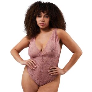 Playful Promises Womens Wolf & Whistle Ariana Bodysuit - Pink Polyamide - Size Large Playful Promises Womens Wolf & Whistle Ariana Bodysuit - Pink Polyamide - Size Large