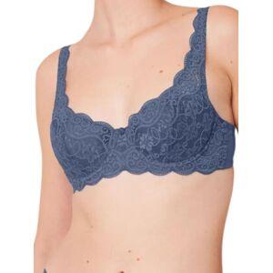 Triumph Womens Amourette 300 Whp Half Cup Padded Bra - Blue Polyamide - Size 40dd Triumph Womens Amourette 300 Whp Half Cup Padded Bra - Blue Polyamide - Size 40dd