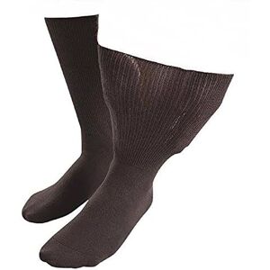 Iomi Mens & Womens Extra Wide Soft Cotton Oedema Socks For Swollen Feet - Brown - Size 12-15 Iomi Mens & Womens Extra Wide Soft Cotton Oedema Socks For Swollen Feet - Brown - Size 12-15