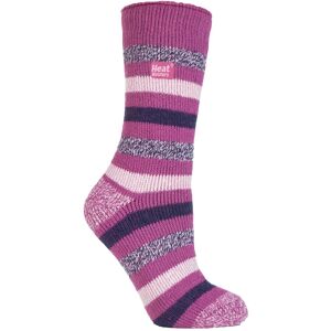 Heat Holders Womens - Ladies Patterned Winter Warm Thermal Socks - Pink & White Nylon - Size UK 4-6.5 Heat Holders Womens - Ladies Patterned Winter Warm Thermal Socks - Pink & White Nylon - Size UK 4-6.5