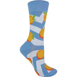 Sock Snob Womens Talkie Socks - Ladies Cotton Quirky Funky Novelty Design Fruit - Indigo Blue - Size Uk 4-6.5 Sock Snob Womens Talkie Socks - Ladies Cotton Quirky Funky Novelty Design Fruit - Indigo Blue - Size Uk 4-6.5