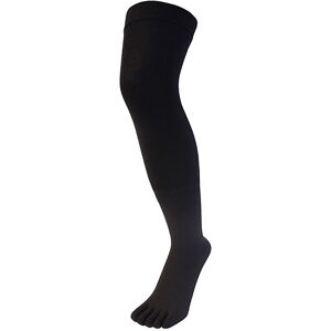 Toetoe Womens - Mens & Ladies Essential Moisture Wicking Cotton Over Knee Toe Socks - Black - One Size Toetoe Womens - Mens & Ladies Essential Moisture Wicking Cotton Over Knee Toe Socks - Black - One Size