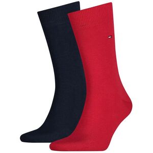 Tommy Hilfiger 2 Pack Mens Classic Socks - Navy/red Fabric - Size Uk 6-8 Tommy Hilfiger 2 Pack Mens Classic Socks - Navy/red Fabric - Size Uk 6-8