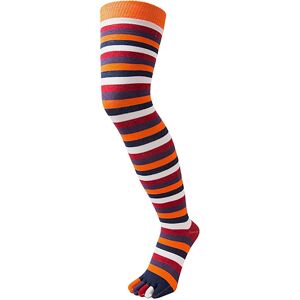 Toetoe Womens - Mens & Ladies Essential Moisture Wicking Cotton Over Knee Toe Socks - Lava - Purple - One Size Toetoe Womens - Mens & Ladies Essential Moisture Wicking Cotton Over Knee Toe Socks - Lava - Purple - One Size