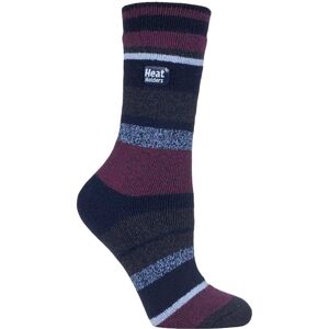 Heat Holders Womens Lite - Thermal Socks - Black/Navy/Purple - Size UK 4-8 Heat Holders Womens Lite - Thermal Socks - Black/Navy/Purple - Size UK 4-8