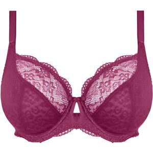 Freya Womens Fancies Underwired Plunge Bra - Berry - Purple Nylon - Size 32dd Freya Womens Fancies Underwired Plunge Bra - Berry - Purple Nylon - Size 32dd