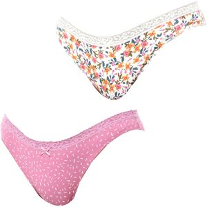 Janira Womens Pack Of 2 Mini Coquettes Cotton Panties Jpb4 For Women - Pink - Size Large Janira Womens Pack Of 2 Mini Coquettes Cotton Panties Jpb4 For Women - Pink - Size Large