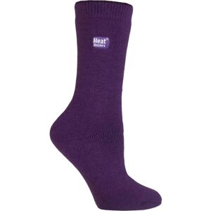 Heat Holders Womens Lite - Ladies Thin Winter Thermal Socks In Plain Colours - Purple Nylon - Size Uk 4-8 Heat Holders Womens Lite - Ladies Thin Winter Thermal Socks In Plain Colours - Purple Nylon - Size Uk 4-8