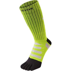 Toetoe - Mens & Ladies Outdoor 3d Terry Walker Cushioned Wool Toe Socks - Black & Green - Size Uk 6-8 Toetoe - Mens & Ladies Outdoor 3d Terry Walker Cushioned Wool Toe Socks - Black & Green - Size Uk 6-8