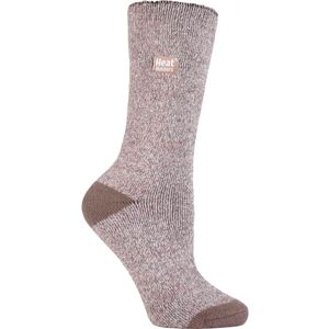 Heat Holders Lite - Ladies Thin Winter Thermal Socks - Brown / Cream - UK 4-8 - Thermal Socks Heat Holders Lite - Ladies Thin Winter Thermal Socks - Brown / Cream - UK 4-8 - Thermal Socks