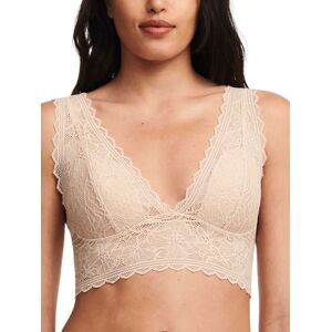 Chantelle Womens Easy Feel Floral Touch Wirefree Triangle Bralette - Beige Polyamide - Size Small Chantelle Womens Easy Feel Floral Touch Wirefree Triangle Bralette - Beige Polyamide - Size Small