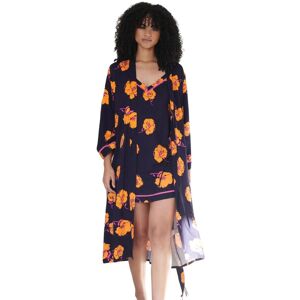 Pour Moi Womens Luxe Woven Twill Secret Support Chemise - Navy/orange Floral - Multicolour Viscose - Size X-Small Pour Moi Womens Luxe Woven Twill Secret Support Chemise - Navy/orange Floral - Multicolour Viscose - Size X-Small