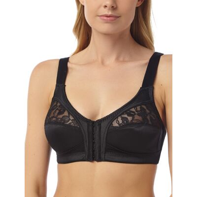Marlon Womens Front Fastening Bra - Black - Size 48d Marlon Womens Front Fastening Bra - Black - Size 48d