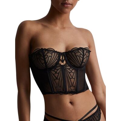 Aubade Womens L'Indomptable Bustier - Black Polyamide - Size 36c Aubade Womens L'Indomptable Bustier - Black Polyamide - Size 36c