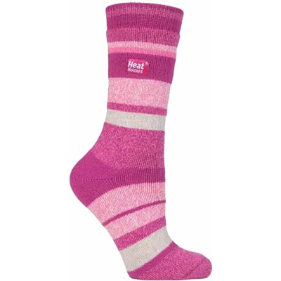 Heat Holders Womens Lite - Ladies Thin Winter Thermal Socks - Clayton - Pink - Size Uk 4-8 Heat Holders Womens Lite - Ladies Thin Winter Thermal Socks - Clayton - Pink - Size Uk 4-8