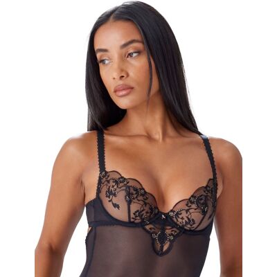 Gossard Womens Vip Taboo Non Padded Balcony Body - Black Polyamide - Size 36c Gossard Womens Vip Taboo Non Padded Balcony Body - Black Polyamide - Size 36c