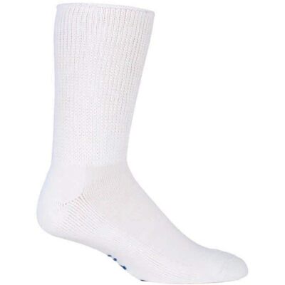 Iomi Mens - 3 Pairs Of Diabetic Socks For Swollen Legs - White Cotton - Size 12-15 Iomi Mens - 3 Pairs Of Diabetic Socks For Swollen Legs - White Cotton - Size 12-15