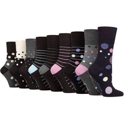 Gentle Grip Womens 9 Pack Bamboo Socks Ladies Gentle Grip Womens 9 Pack Bamboo Socks Ladies