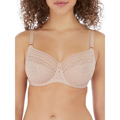 Freya Womens Viva Lace Side Support Bra - Beige Nylon - Size 30g Freya Womens Viva Lace Side Support Bra - Beige Nylon - Size 30g