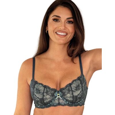 Pour Moi Womens Atelier Lace Non Padded Underwired Balcony Bra - Multicolour Polyamide - Size 34d Pour Moi Womens Atelier Lace Non Padded Underwired Balcony Bra - Multicolour Polyamide - Size 34d