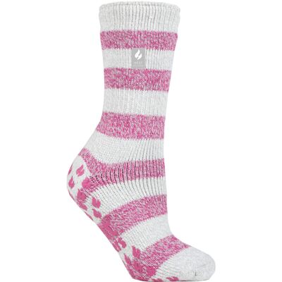 Heat Holders Womens - Ladies Thick Winter Thermal Non Slip Slipper Socks - Grey - Size 4-6.5 (Uk Shoe) Heat Holders Womens - Ladies Thick Winter Thermal Non Slip Slipper Socks - Grey - Size 4-6.5 (Uk Shoe)