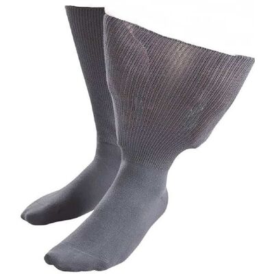 Iomi Mens & Womens Extra Wide Soft Cotton Oedema Socks For Swollen Feet - Grey - Size 6.5-8 (Uk Shoe) Iomi Mens & Womens Extra Wide Soft Cotton Oedema Socks For Swollen Feet - Grey - Size 6.5-8 (Uk Shoe)