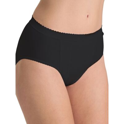 Sloggi Womens Control Tai Briefs - Black Cotton - Size 2xl Sloggi Womens Control Tai Briefs - Black Cotton - Size 2xl