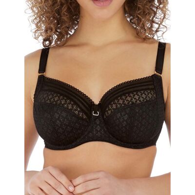 Freya Womens Ladies Lace Detail Viva Side Support Bra - Black, Size: 38g Nylon - Size 38g Freya Womens Ladies Lace Detail Viva Side Support Bra - Black, Size: 38g Nylon - Size 38g