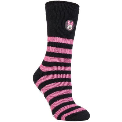 Heat Holders Womens - Ladies Thick Cute Soft Non Slip Indoor Cosy Eeyore Thermal Slipper Socks With Grips - Minnie Mouse - Multicolour - Size Uk 4-8 Heat Holders Womens - Ladies Thick Cute Soft Non Slip Indoor Cosy Eeyore Thermal Slipper Socks With Grips - Minnie Mouse - Multicolour - Size Uk 4-8