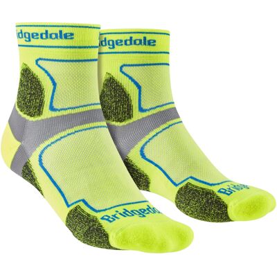 Bridgedale Mens Trail Running Ultralight T2 Coolmax Sport 3/4 Crew Socks - Yellow Nylon - Size Uk 9-11 Bridgedale Mens Trail Running Ultralight T2 Coolmax Sport 3/4 Crew Socks - Yellow Nylon - Size Uk 9-11