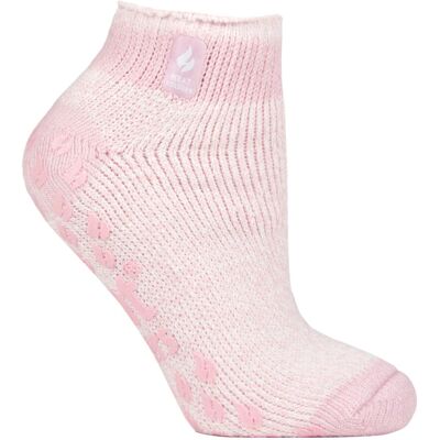 Heat Holders Womens - Ladies Non Slip Thermal Ankle Slipper Socks With Grips - Rose - Size Uk 4-6.5 Heat Holders Womens - Ladies Non Slip Thermal Ankle Slipper Socks With Grips - Rose - Size Uk 4-6.5