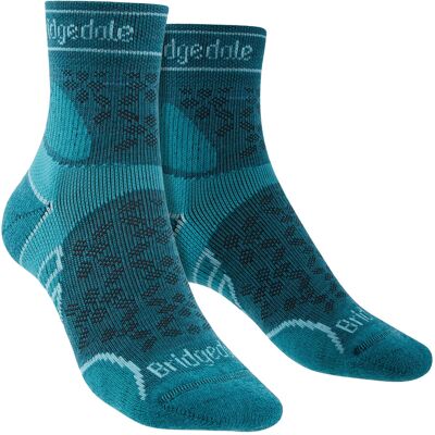 Bridgedale - Womens Lightweight Merino Socks - Teal - Turquoise Merino Wool - Size 3-4.5 (Uk Shoe) Bridgedale - Womens Lightweight Merino Socks - Teal - Turquoise Merino Wool - Size 3-4.5 (Uk Shoe)