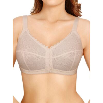 Berlei Womens Classic Full Cup Front Fastening Bra - Beige Polyamide - Size 36b Berlei Womens Classic Full Cup Front Fastening Bra - Beige Polyamide - Size 36b