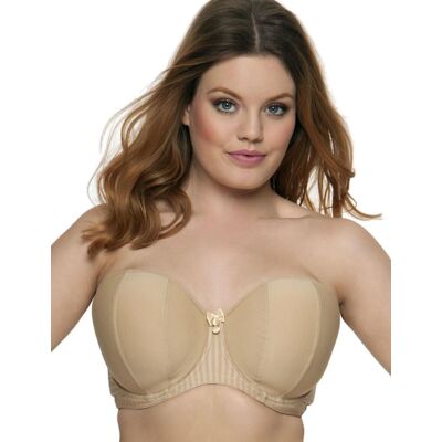 Curvy Kate Womens Luxe Strapless Multiway Bra - Beige - Size 30d Curvy Kate Womens Luxe Strapless Multiway Bra - Beige - Size 30d