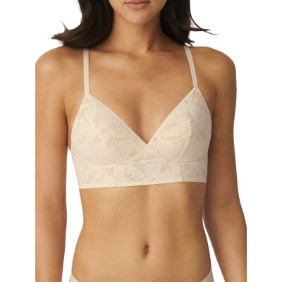 Sloggi Womens Zero Lace 2.0 Longline Bra - Pink Cotton - Size X-Large Sloggi Womens Zero Lace 2.0 Longline Bra - Pink Cotton - Size X-Large
