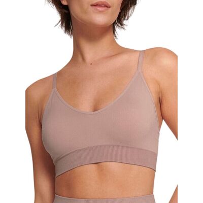 Sloggi Womens Ever Infused Aloe Bralette - Brown Polyamide - Size X-Small Sloggi Womens Ever Infused Aloe Bralette - Brown Polyamide - Size X-Small
