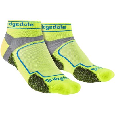 Bridgedale - Mens Running Ultralight Sport Low Socks - Yellow Nylon - Size Uk 12-15 Bridgedale - Mens Running Ultralight Sport Low Socks - Yellow Nylon - Size Uk 12-15