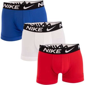 Nike Mens Dri-Fit Essential Micro 3 Pack Boxer Trunks In Red White Blue - Multicolour - Size X-Small