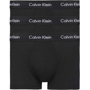 Calvin Klein Mens Cotton 3 Pack Trunks - Black - Size Medium