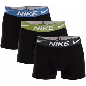 Nike Mens Essential Micro 3 Pack Boxer Trunks In Black - Size Medium